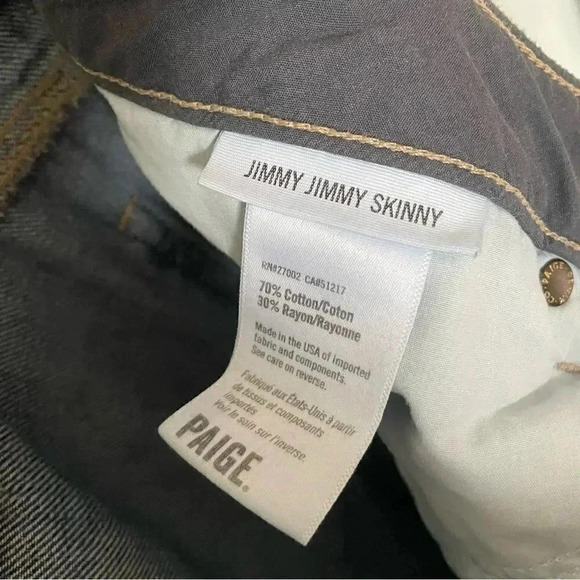 Anthropologie | PAIGE Verdugo Ankle  Painted Stripe Jeans - Picture 3 of 7